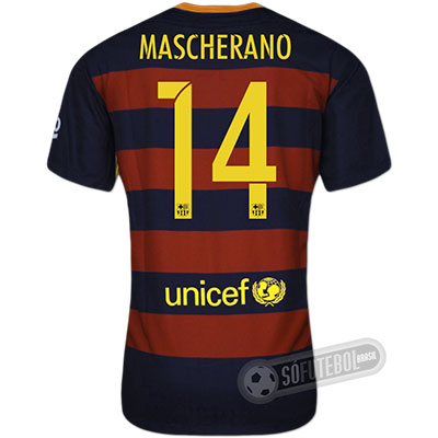 Camisa Barcelona - Modelo I - MASCHERANO #14