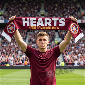 Cachecol Hearts (Heart of Midlothian)
